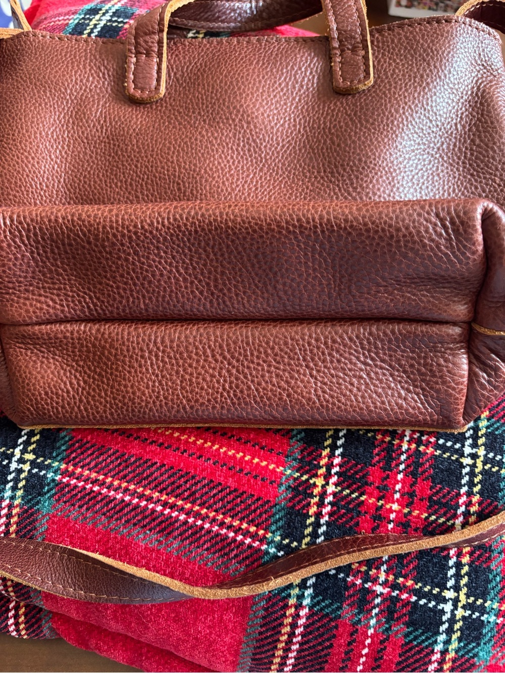 Portland Leather Goods nutmeg color mini crossbody - Picture 4 of 7